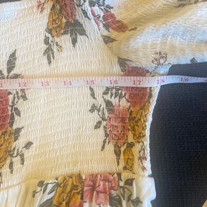 Floral off the shoulder tunic